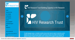 Desktop Screenshot of hivresearchtrust.org.uk